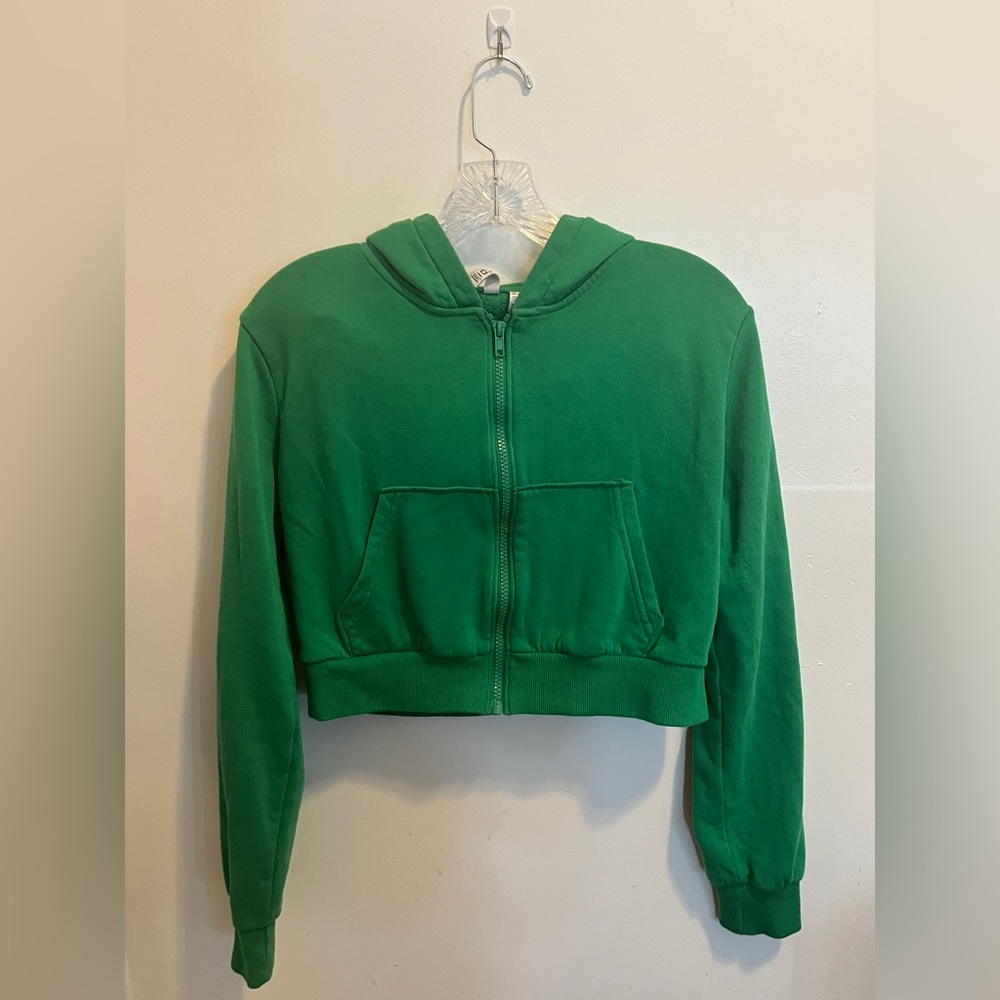 Cropped Zip Up